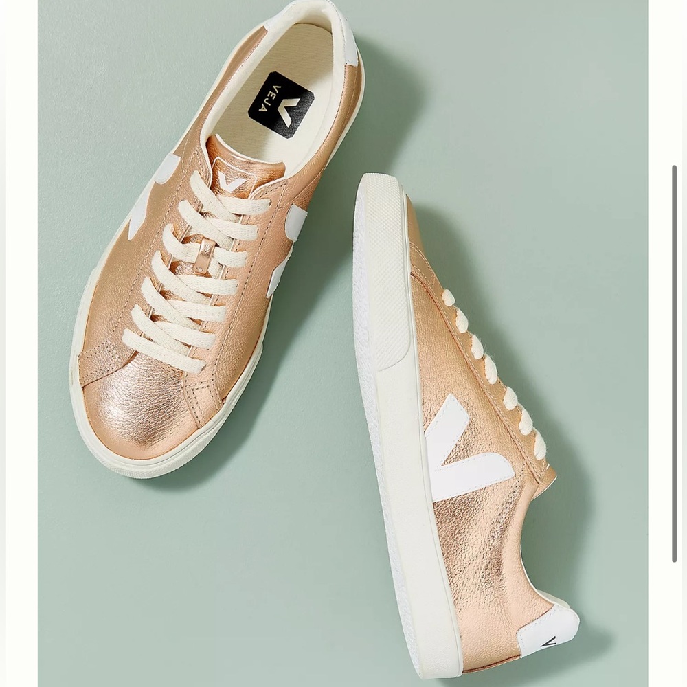 Veja Esplar Metallic Rose Gold Sneakers